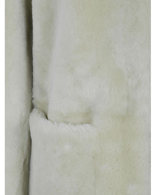 Blancha Gray Straight Merino Shearling Coat