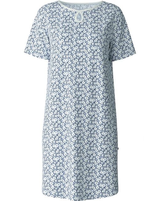 Calida Blue Cotton Sleepshirt Pajamas