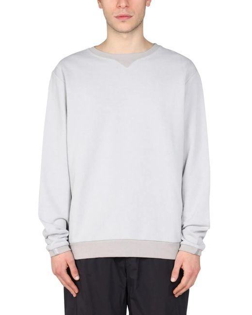 Monobi White Crewneck Sweatshirt for men