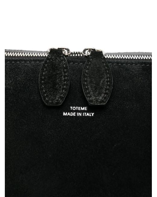 Totême Black "Suede Day" Tote Bag