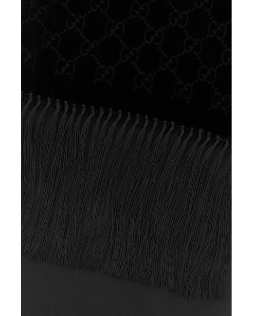 Gucci Black Velvet Scarf for men