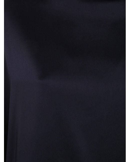Semicouture Blue "Krystina" Classic Midi Dress