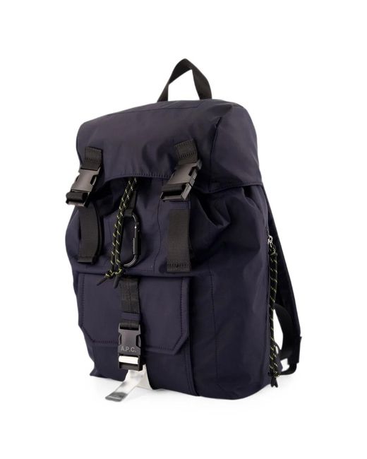 A.P.C. Blue Polyamide Trek 2.0 Backpack for men