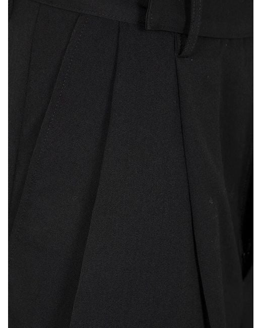 Yohji Yamamoto Black R-4Tuck Short Pants