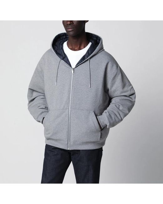 Canada Goose Gray Reversible Fuse Hooded Sweatshirt for men