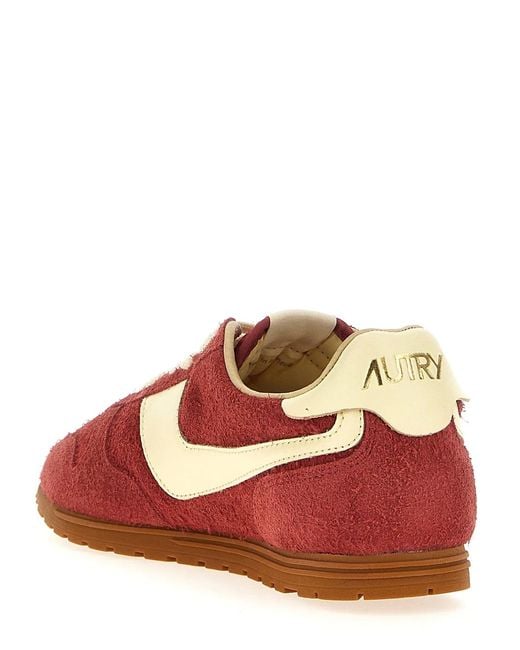 Autry Red 'Windspin' Sneakers for men