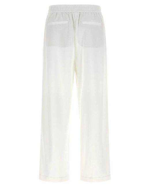 Brunello Cucinelli White 'Track' Pants