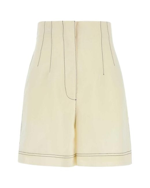 Philosophy Di Lorenzo Serafini Natural Ivory Polyester Blend Shorts