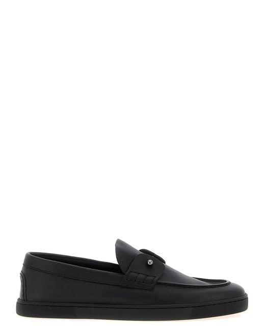 Christian Louboutin Black 'Chambeliboat' Loafers for men