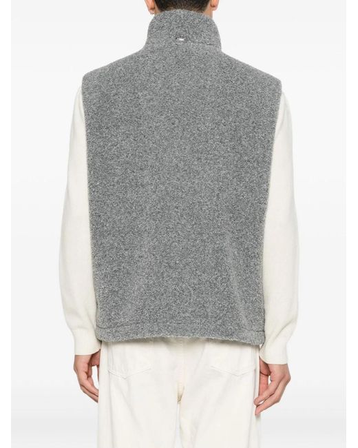 Herno Gray High Neck Sleeveless for men