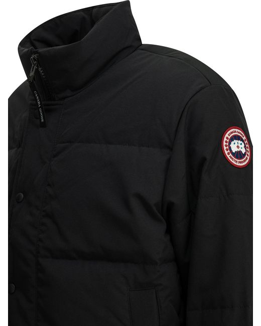 Canada Goose Black "Bayview" Short Down Jacket for men