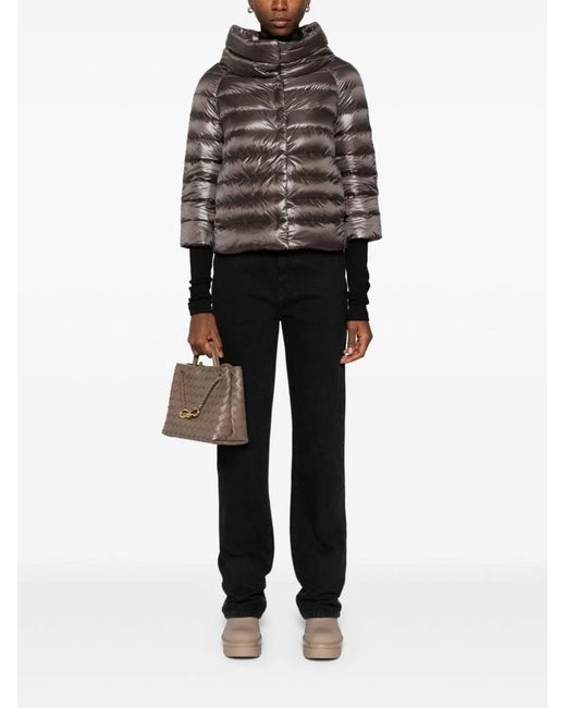 Herno Brown Sofia Nylon Cape