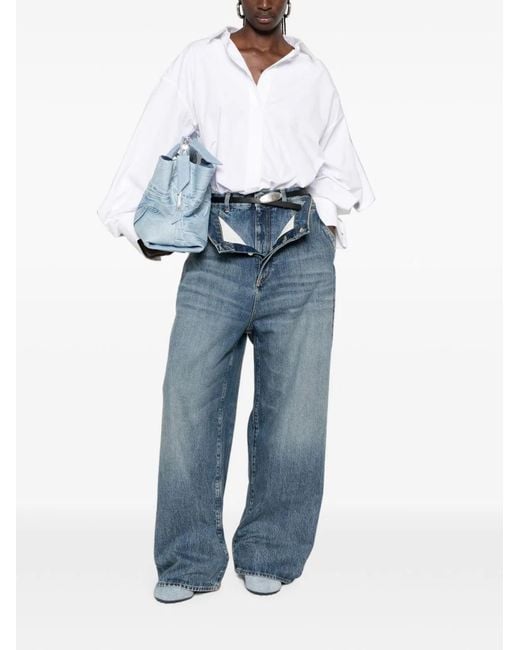 The Attico Blue Denim Cotton Jeans