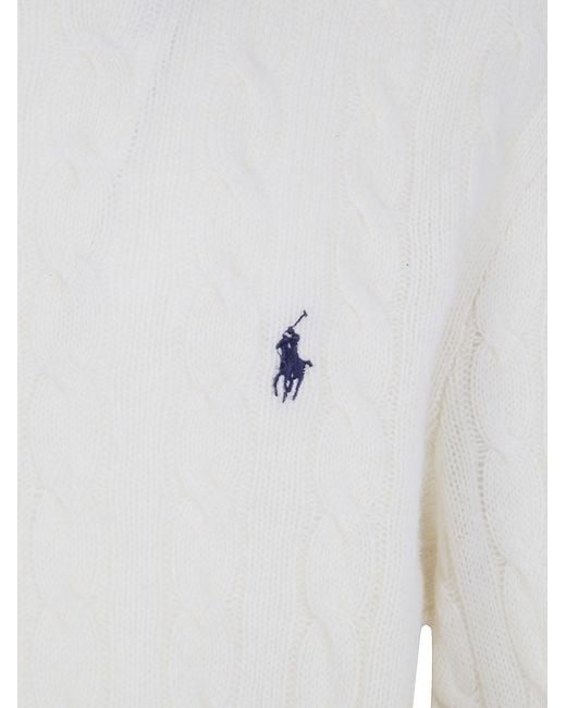 Polo Ralph Lauren White Long Sleeve Pullover for men