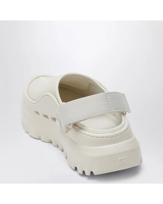 Ugg White Peakmod Mesh Clogs for men