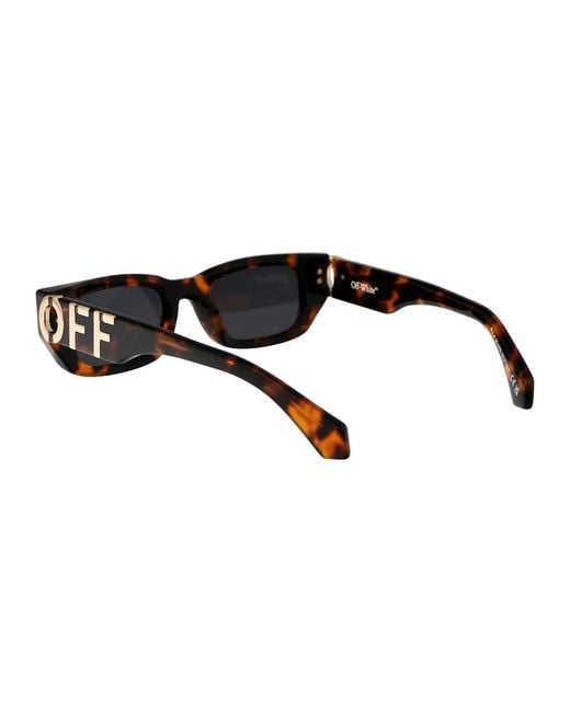 Off-White c/o Virgil Abloh Black Havana Dark Acetate Sunglasses