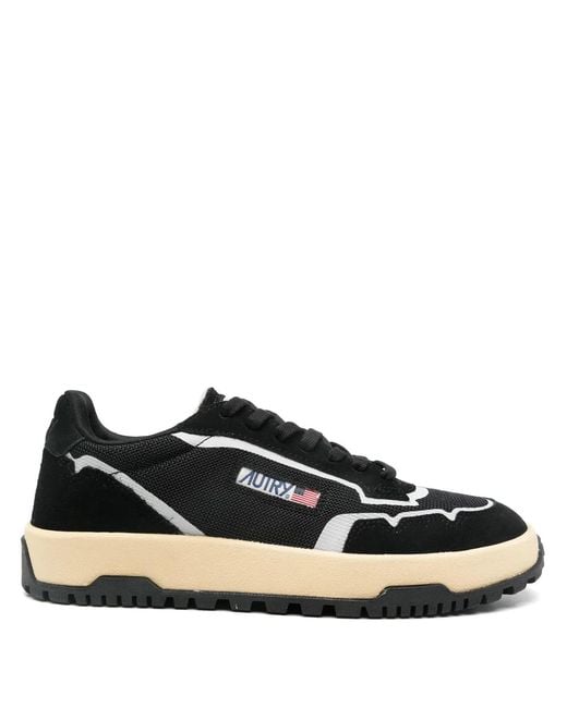 Autry Black Mesh And Suede Sneaker for men