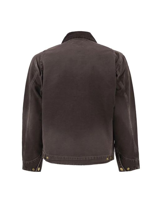 Carhartt Brown Washed Organic Dearborn Canvas Jacket