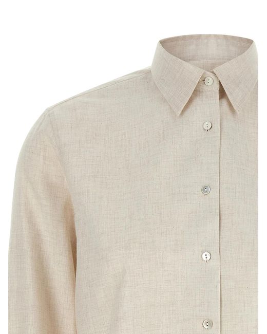 Xacus White 'Marta' Flannel Shirt