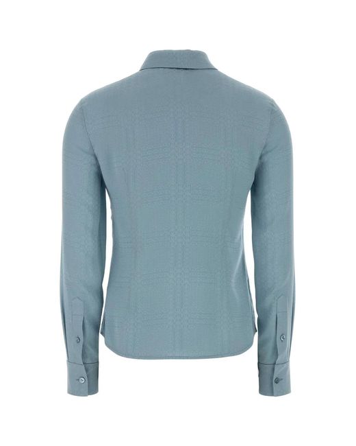 Gucci Blue Light- Silk Shirt