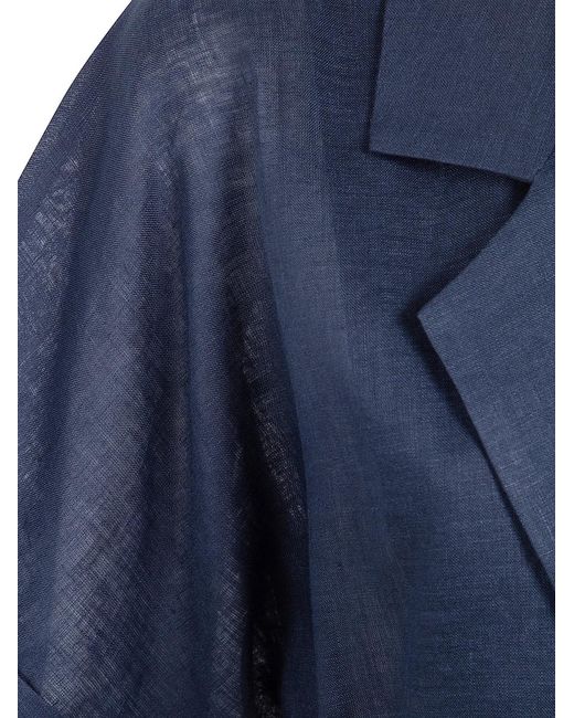 Liviana Conti Blue "Darnell" Belt Jacket