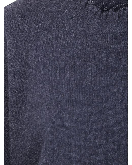 Uma Wang Blue "Plain Ws" Long Sleeves Top
