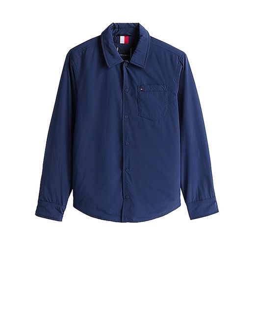 Tommy Hilfiger Blue Packable Shirt Jacket for men
