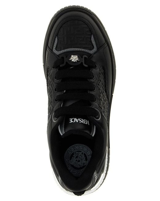 Versace Black 'Biggie Basket' Sneakers for men