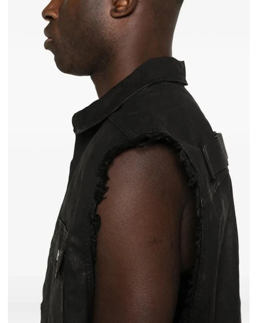 Rick Owens Black Cotton Sports Jacket for men