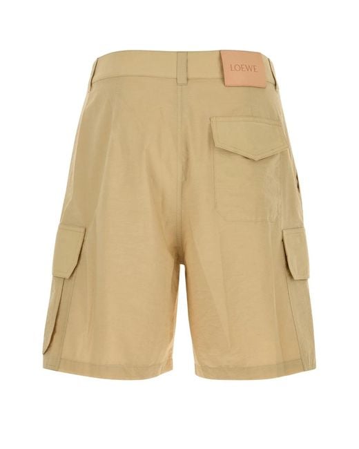 Loewe Natural Cargo Shorts for men