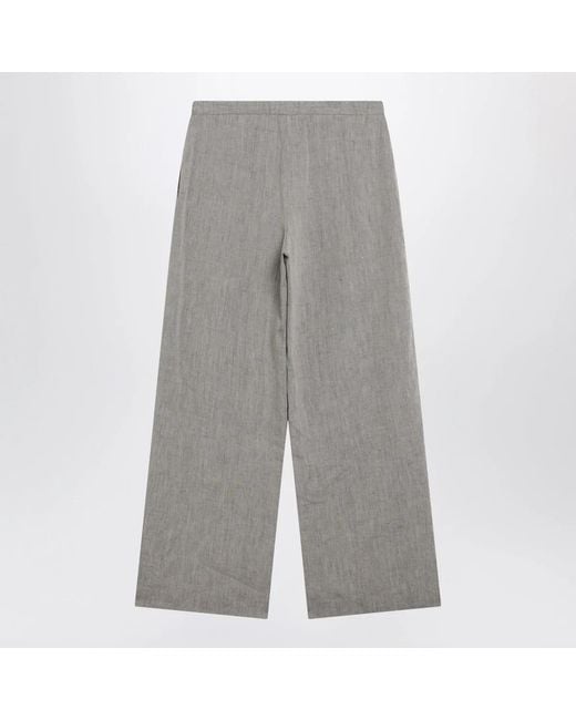 Loulou de Saison Gray Clark Pleated Trousers