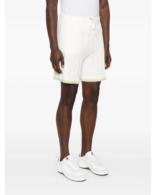 Casablanca White Shorts Cotton Blend for men