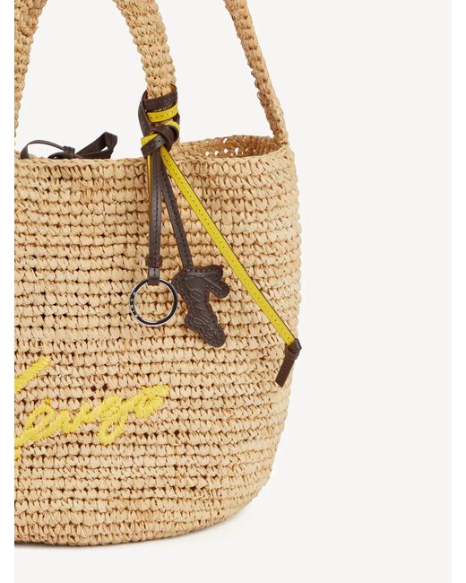 KENZO Metallic Raffia Bag