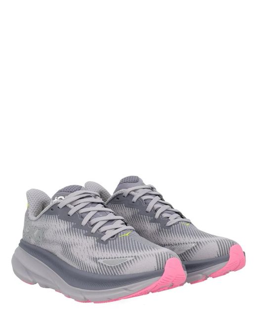 Hoka One One White Textile Sneakers