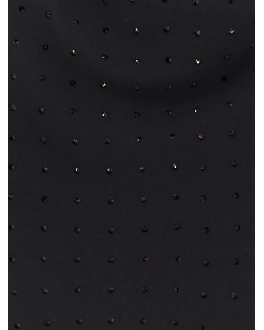 Pinko Black Cowl Neck Maxi Dress