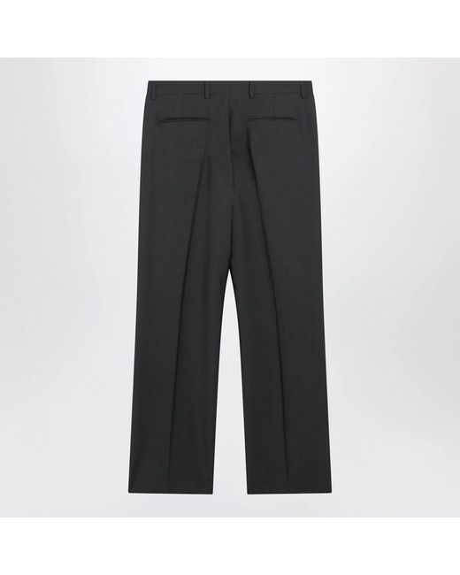 Valentino Gray Wool-Blend Pants for men
