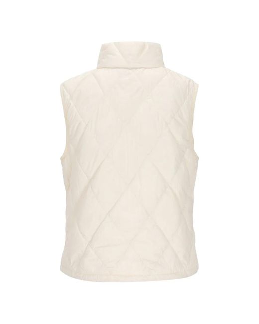 Burberry White Packable Quilted Nylon Cheswick Gilet