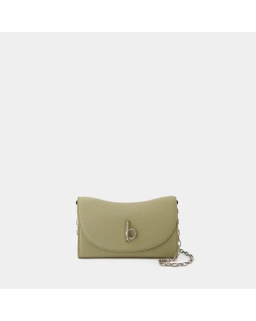 Burberry Green Rocking Horse Wallet On Chain