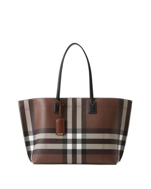 【BURBERRY】LL MD SOFT TB TOTE GC9◆8112231143118 Burberry Medium Check Tote in Brown | Lyst