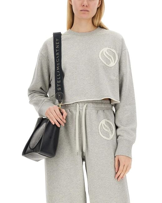 Stella McCartney Gray Sweatshirt With Logo