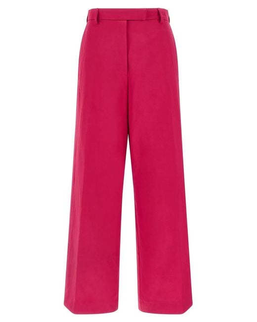 Dries Van Noten Red 'Penn' Pants