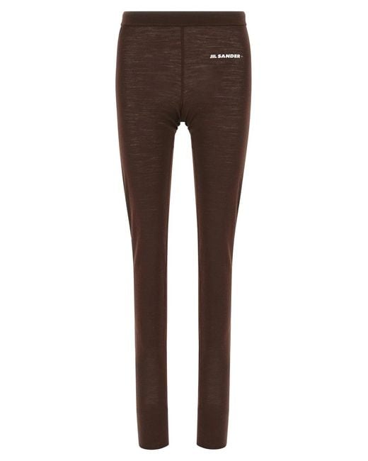 Jil Sander Brown '029' Leggings