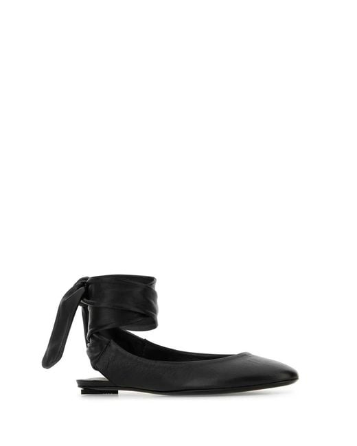 The Attico White Ballerina Flat