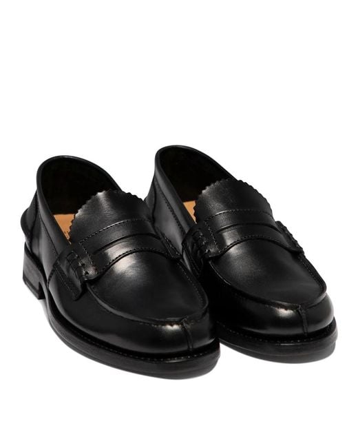 Saxone Of Scotland Black "Arran" Loafers for men