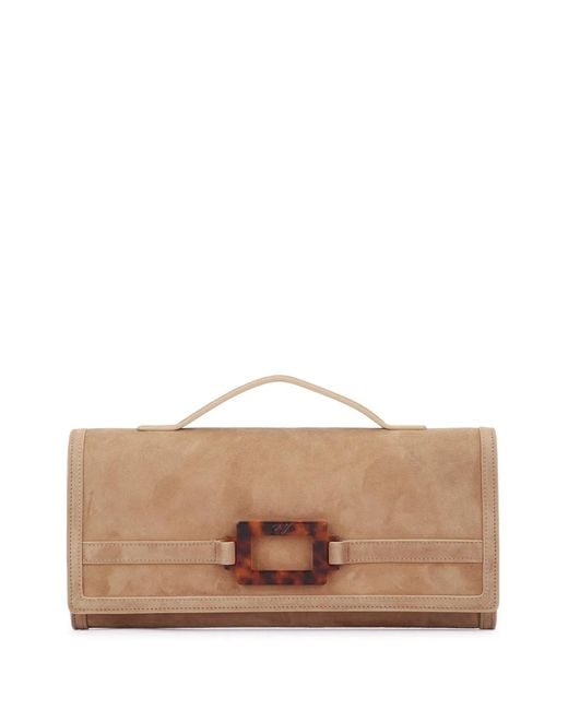 Roger Vivier Brown Belle Vivier Clutch