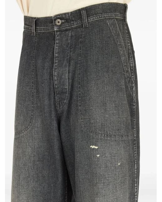 Maison Margiela Gray Wide Leg Jeans for men