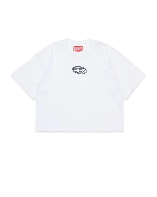 DIESEL White T-Shirt With Logo