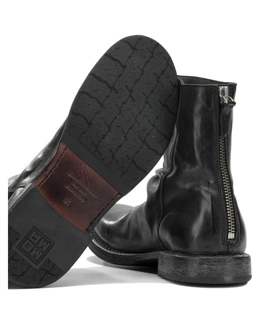 Moma Black "Minsk" Ankle Boots With Zipper for men