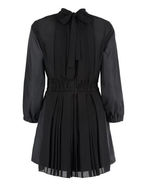 Prada Black Re-Nylon And Crepe Jumpsuit