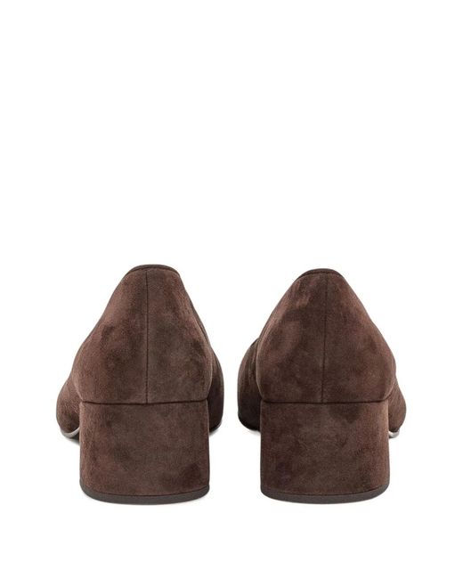 Tory Burch Brown Leather Flat Shoes